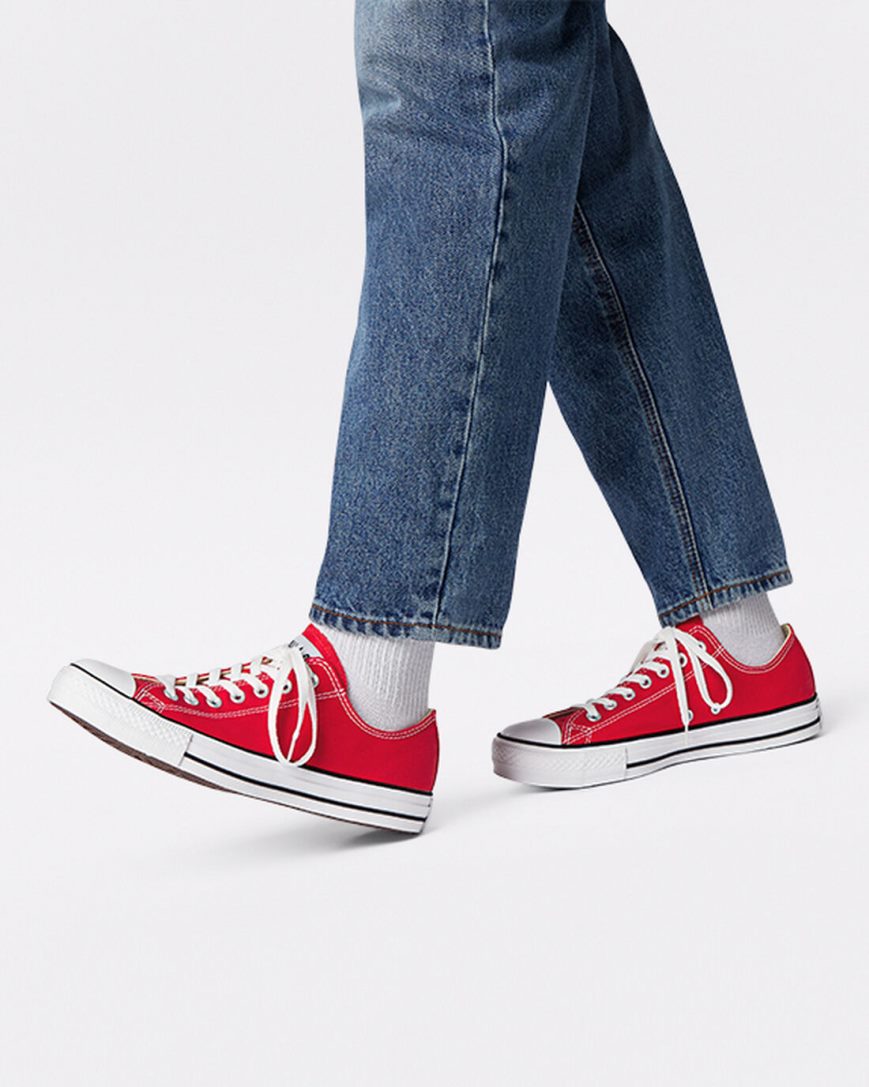 Men's Converse Chuck Taylor All Star Classic Low Top Shoes Red | AU 9651CQ